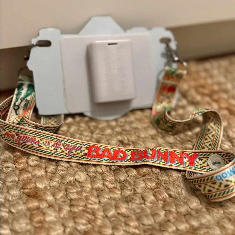 Bad Bunny DTMF Puerto Rico Concert Memorabilia Camera & Lanyard